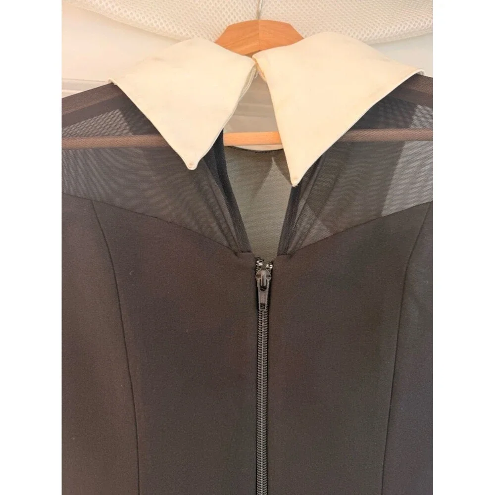 New Bronx and Banco Wednesday Long-Sleeve White Collar Mini dress, wedding guest - Picture 7 of 16